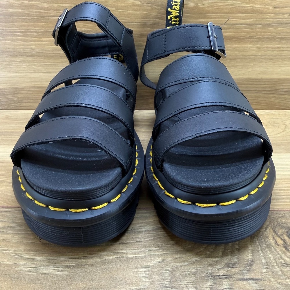 Dr.Martens Blaire Sandals Womens 5 Black Chunky Platform Grunge Edgy Streetwear - Picture 4 of 11